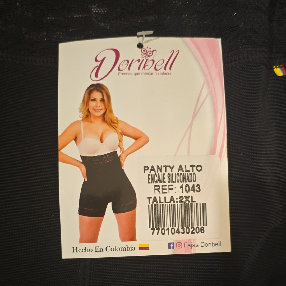 Doribell Panty Alto Encaje Siliconado